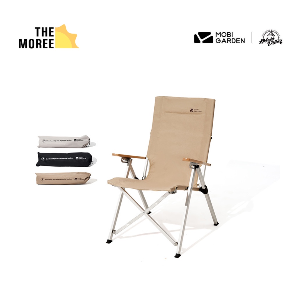 MOBI GARDEN Camping Folding High Back Chair Portable Chair Fishing
