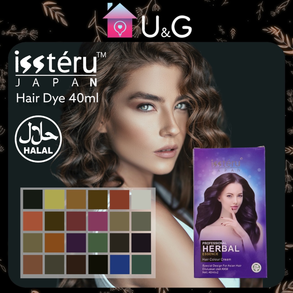 UG Issteru Japan Professional Herbal Essence Hair Dye Color Pewarna ...