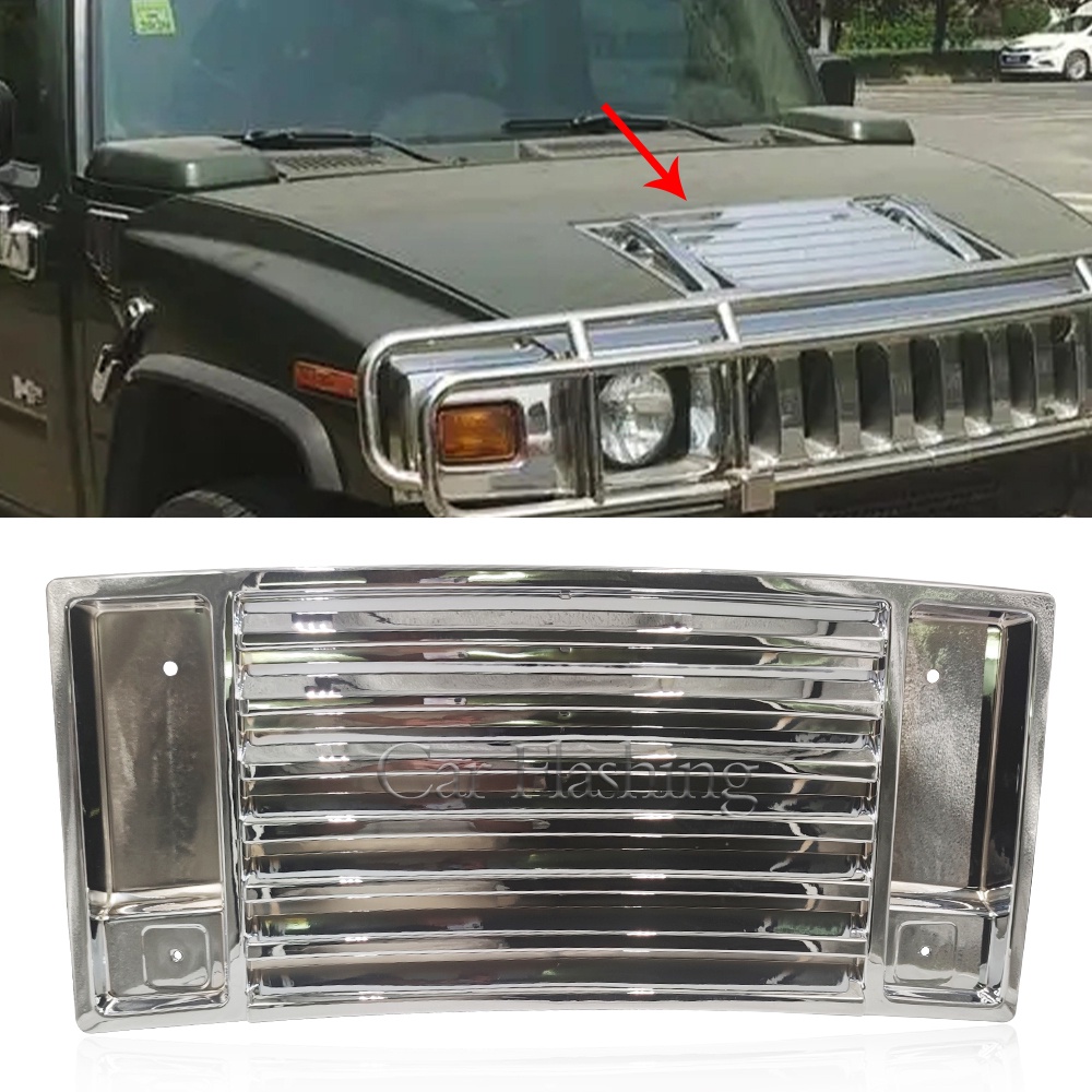 2006-2010 HUMMER H3 HOOD DECK VENT PANEL HANDLE COVER TRIM BEZEL - Foto 4