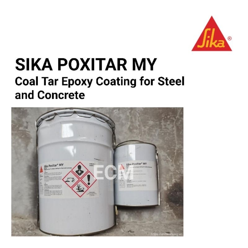 SIKA POXITAR 100 MY COAL TAR EPOXY COATING FOR STEEL AND CONCRETE