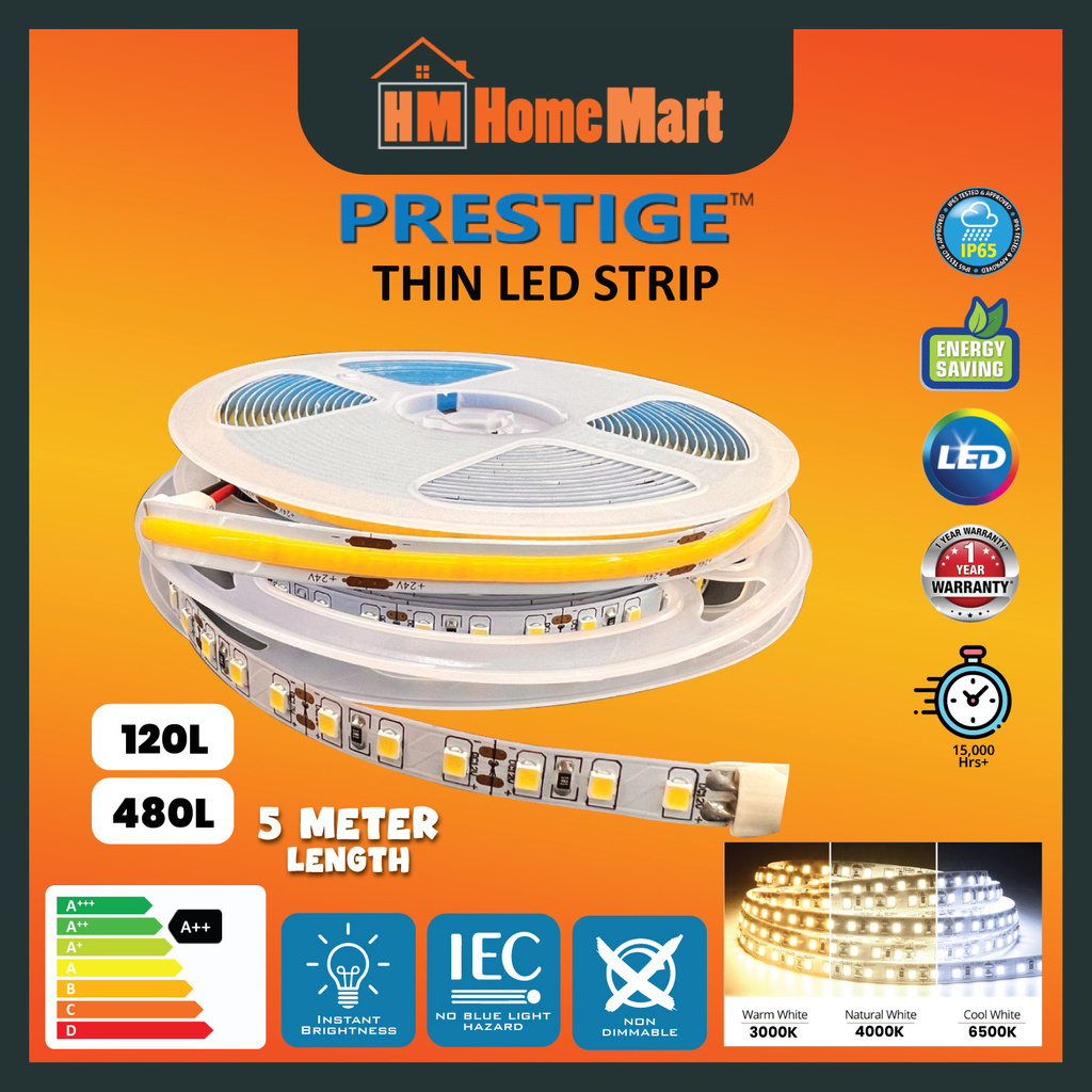 PRESTIGE Thin LED Strip (5Meter) (1 Year Warranty) | Shopee Malaysia