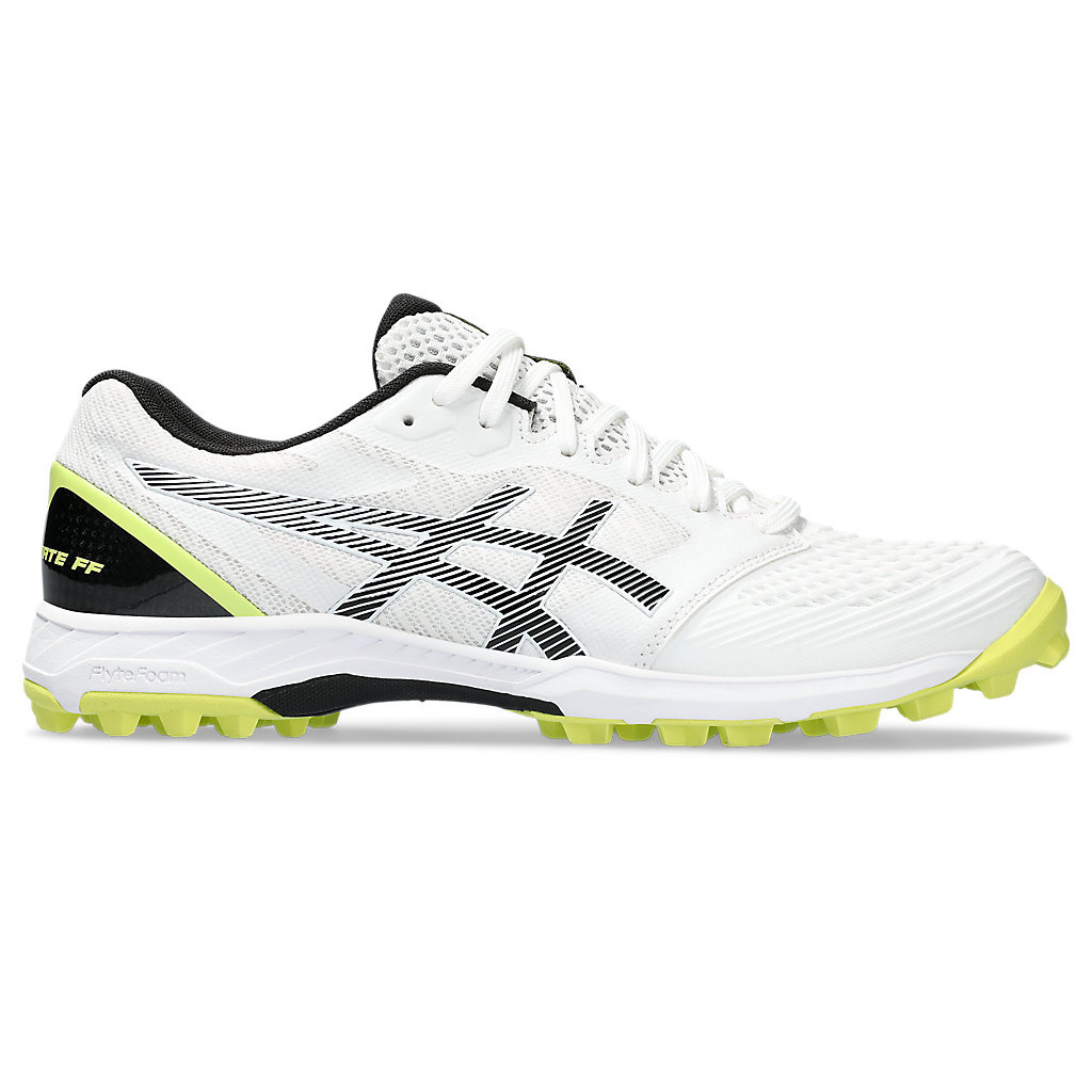 ASICS Field Ultimate FF 2 Men Hockey Shoes In White Black