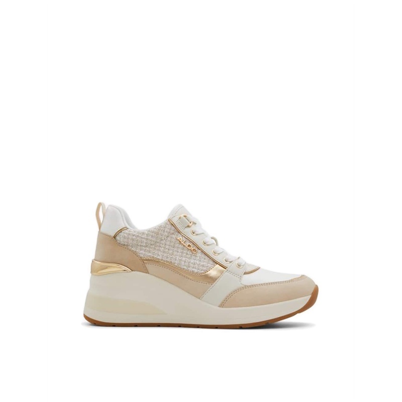 ALDO Caroteriel Women Jogger Sole Wedge Heel Sneaker - White | Shopee ...