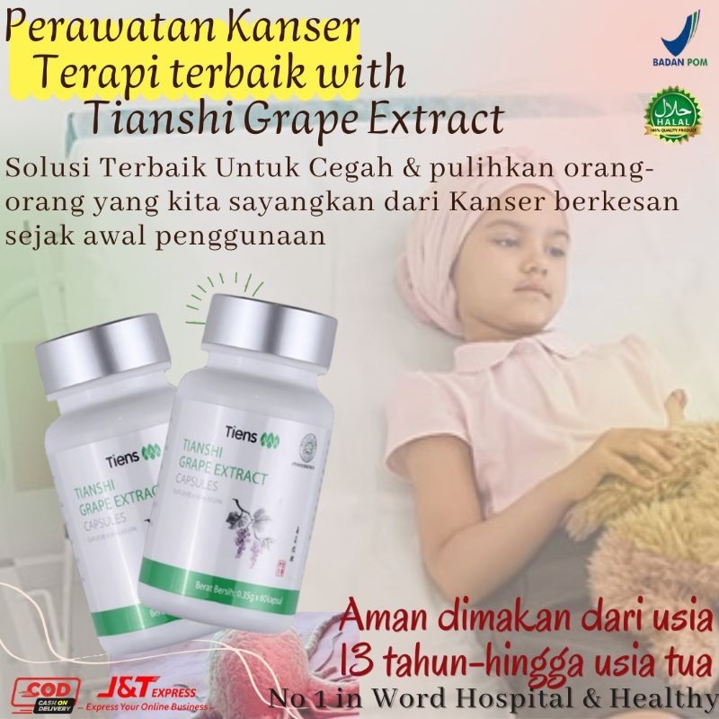 Ubat Kanser Grape Extract Original Perawatan kanser stadium lanjut