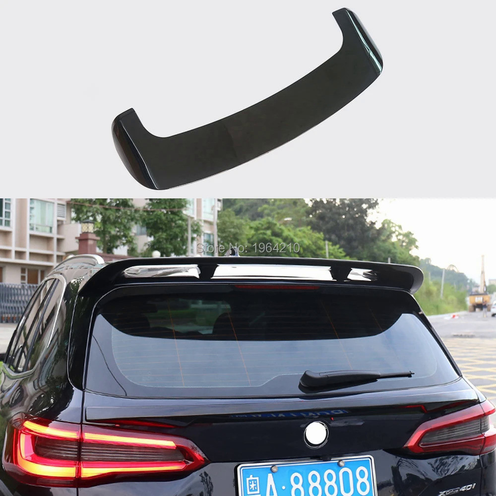 ABS Plastic Painted Black White Color Rear Spoiler Trunk Boot Wing Lip ...