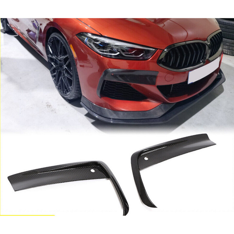 CARBON FIBER FRONT BUMPER CANARDS FOR G14 / G15 / G16 BMW M850I / 840I