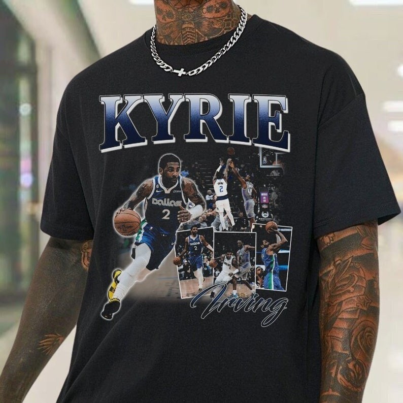 Limited Kyrie Irving Vintage 90s Graphic Shirt Kyrie Irving Basketball Tee Kyrie Irving Shopee Malaysia