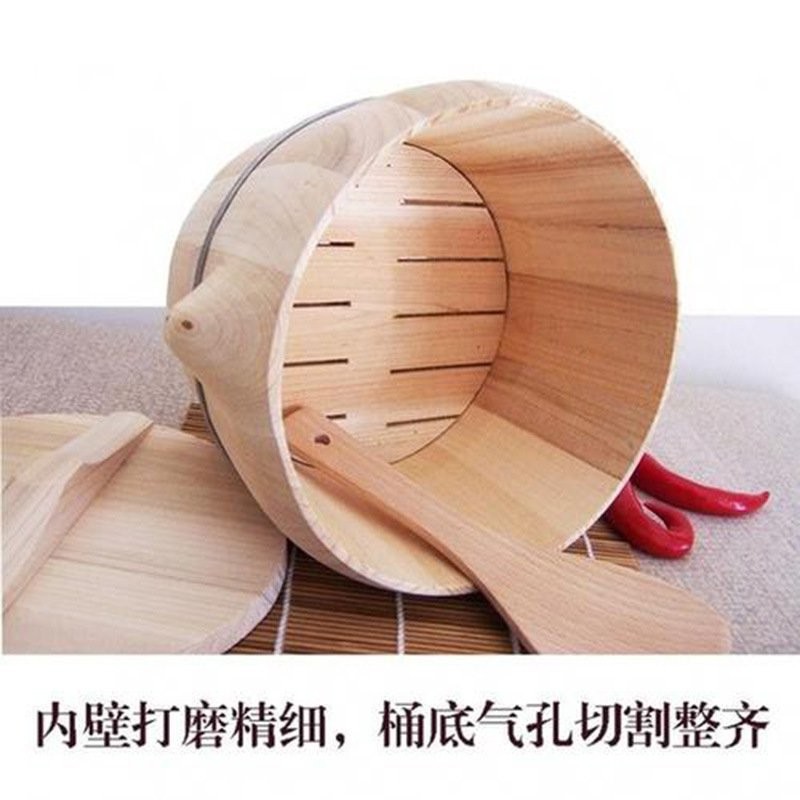 Get gifts/HY-6/RRice Steaming Barrel Household Wooden Barrel Rice ...