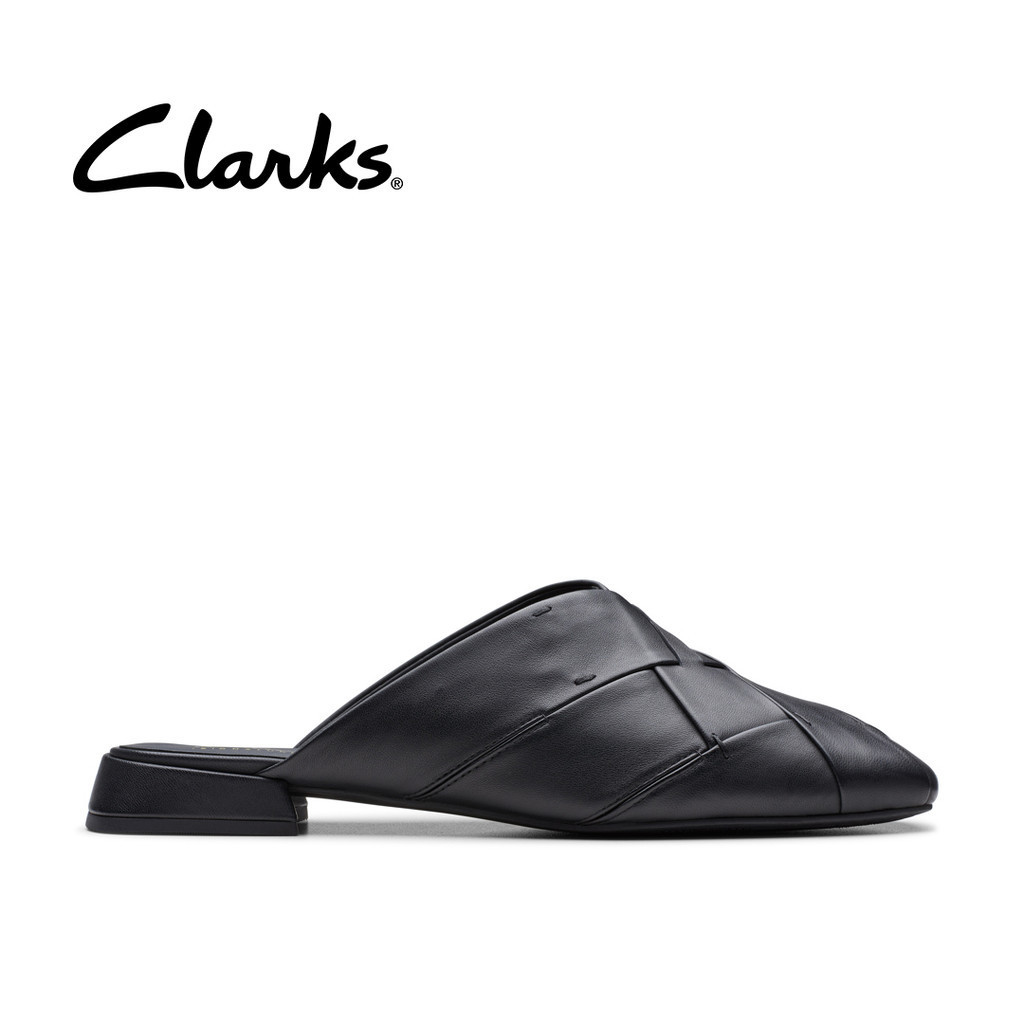 Clarks ladies leather mules deals