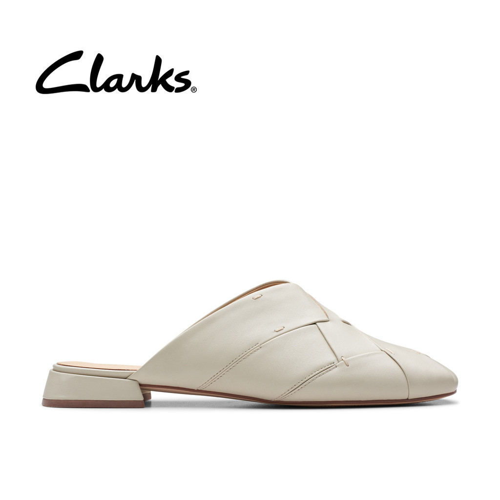 Clarks ladies leather mules best sale