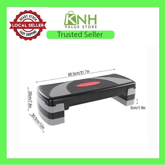 Exercise Stepper For Home Adjustable Aerobic Stepper 76cm Step Platform ...