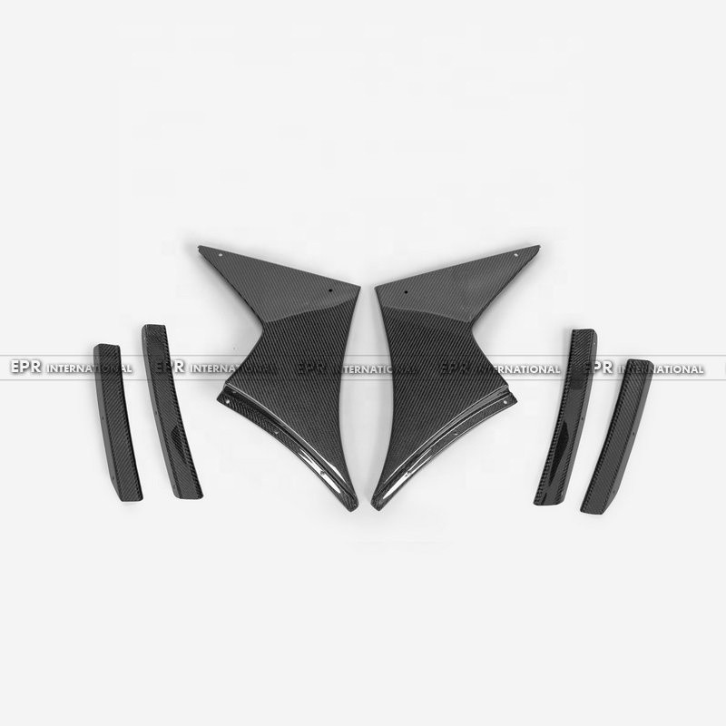 Front Bumper Canard 3 Pcs for HONDA CIVIC TYPE R MK5 FK7 FK8 17 onwards ...