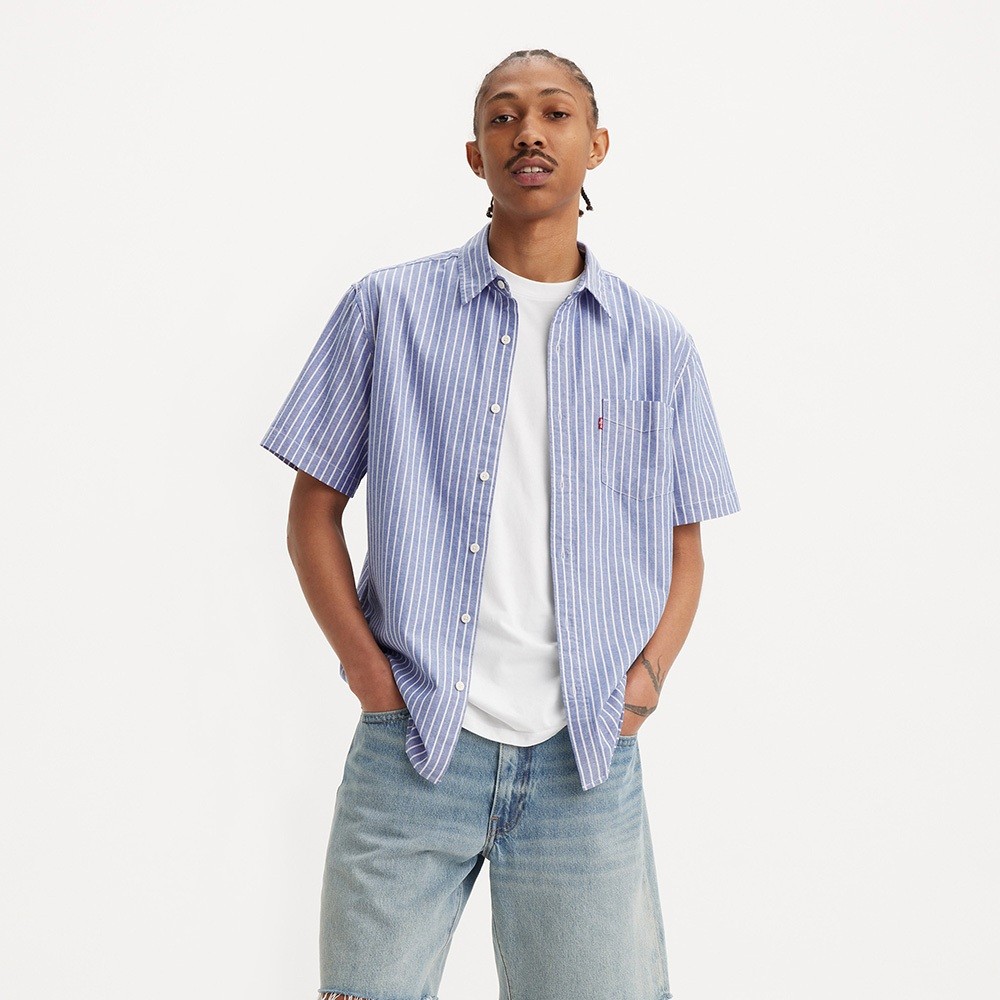 Levi's denim short sleeve shirt deals