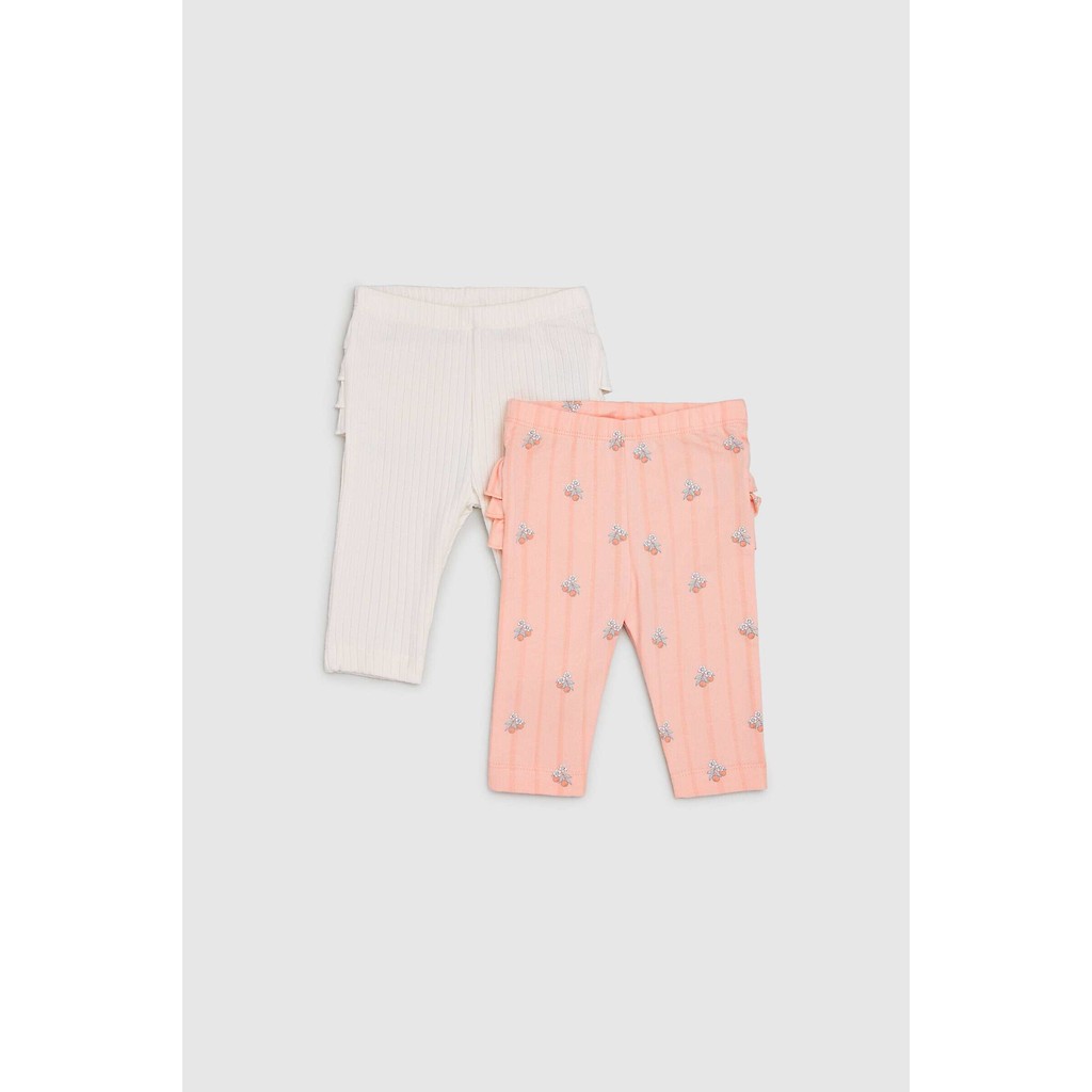 Mothercare 2 Pack Flared Ribbed Leggings