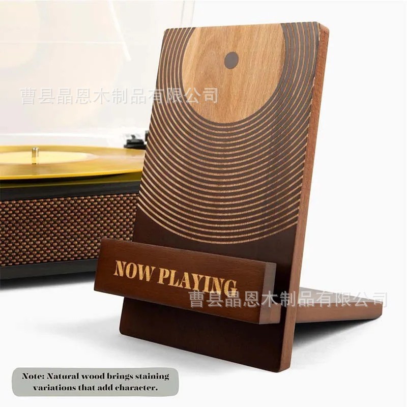 M/Wooden Gramophone Record Storage Display Rack Foldable Desktop Vinyl ...