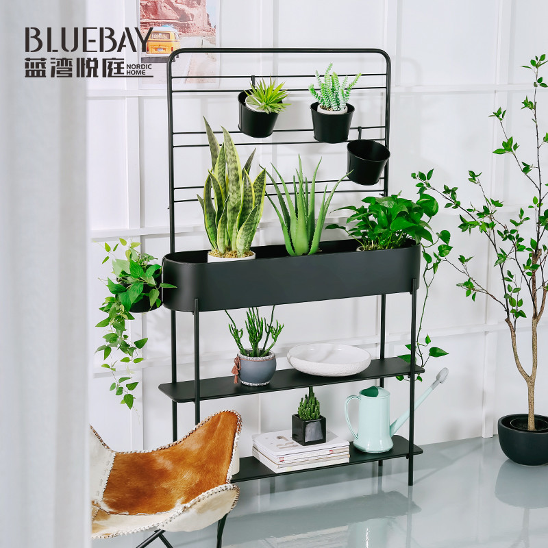 M/ANN12Iron Flower Rack Storage Rack Balcony Outdoor Garden Plant Rack ...
