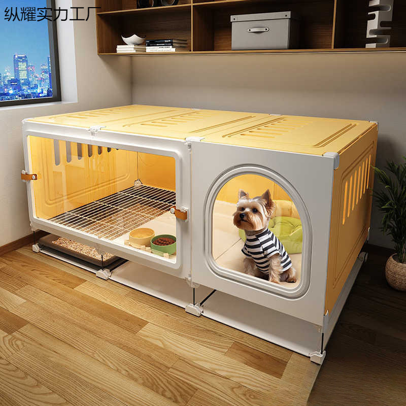 Curated visual reference: Fresh Look at Jy 8 Pet Dog Cage Small Dog With Toilet Separated