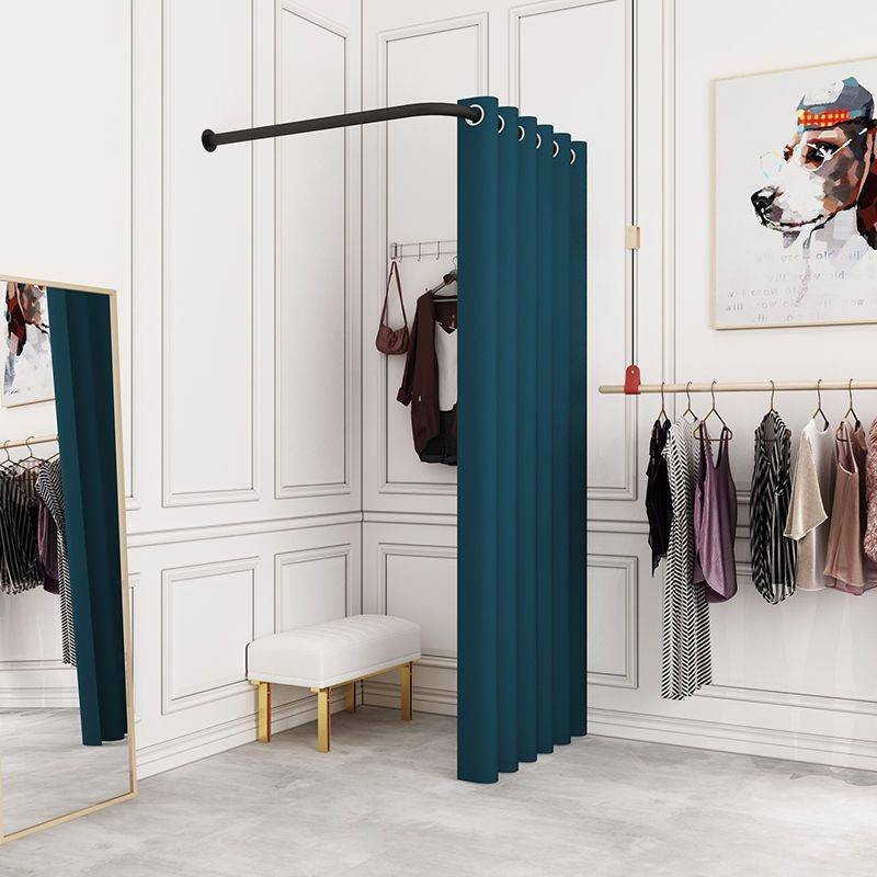 H-Y】L Model Fitting Room Curtain Clothing Store Changing Room Track ...