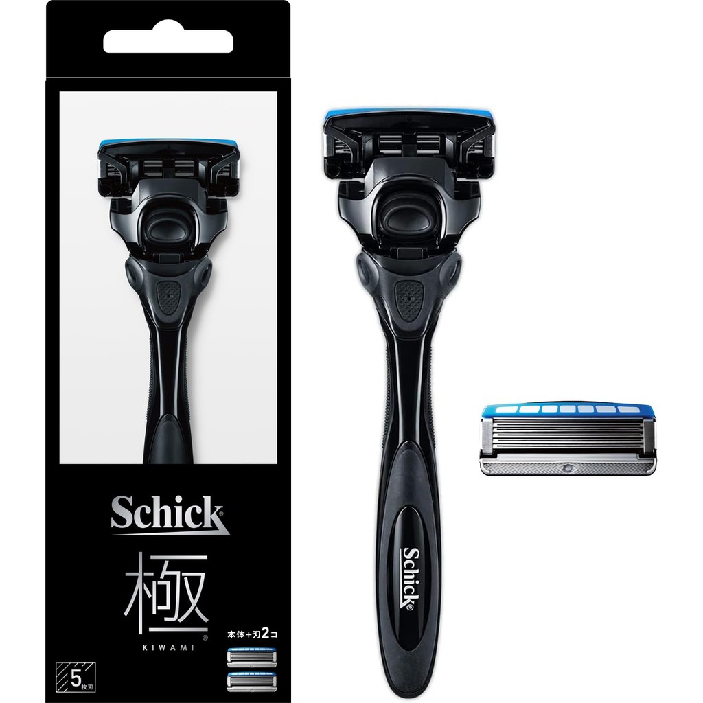Schick Extreme KIWAMI Holder (with blade + 1 spare blade) Black Men's ...