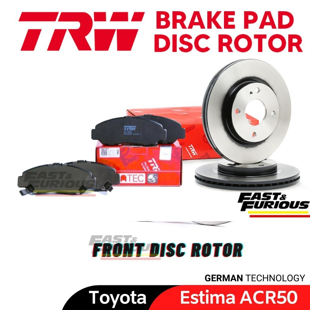 TRW Toyota Estima ACR50, Alphard/VellFire GGH20 Rear (Belakang) Disc ...