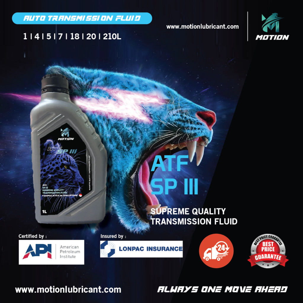 MOTION ATF SP III/D3-SP Fully Synthetic Automatic Transmission Fluid ...