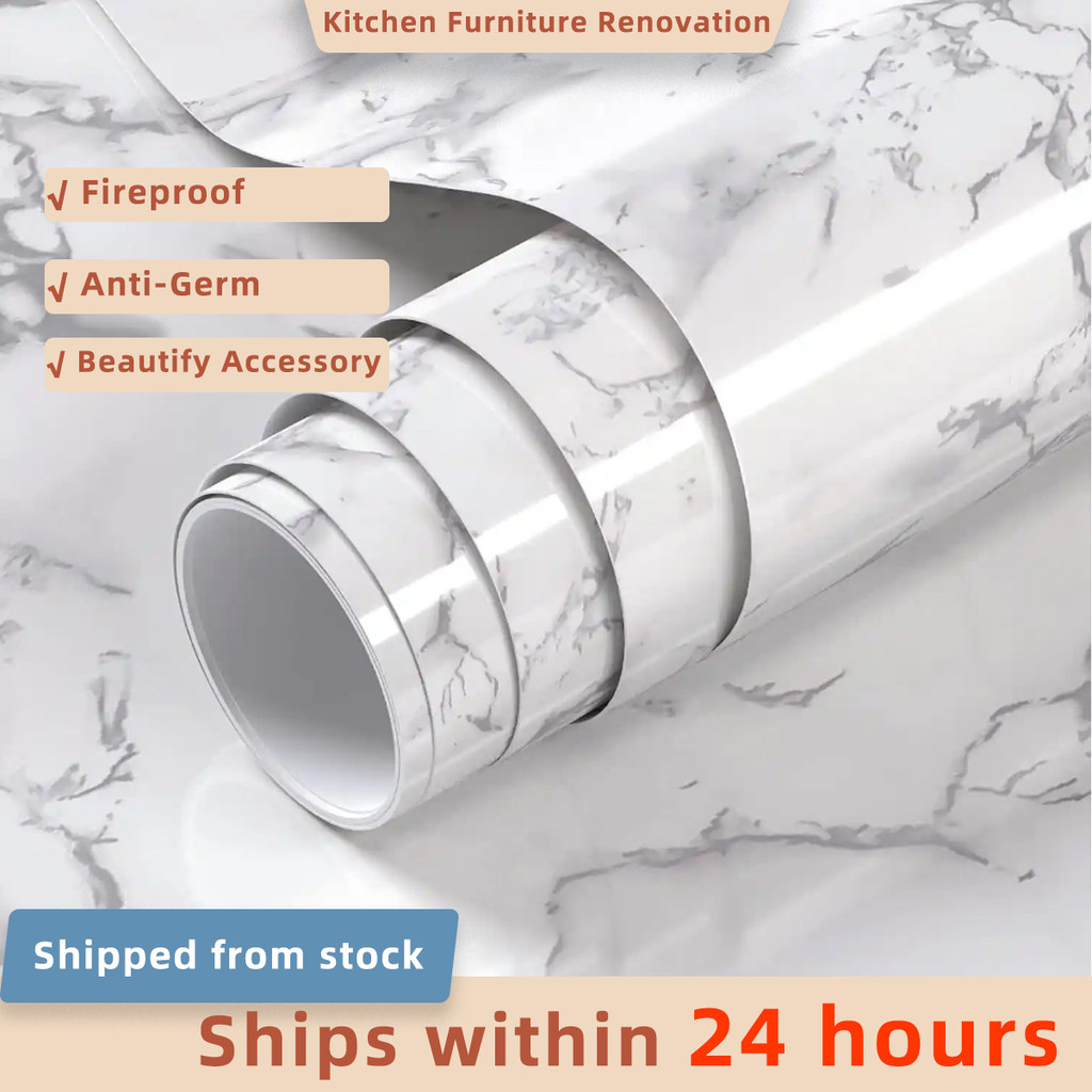 thickened Marble Wallpaper Sticker Countertop Film Self-Adhesive ...