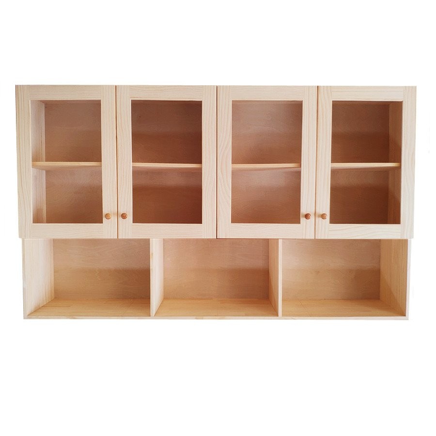 M/7W Pine Restaurant Kitchen Wall Cabinet Hanging Kitchen Cabinet ...