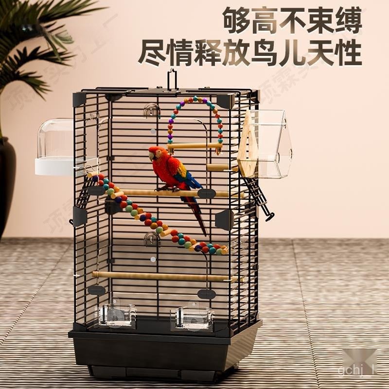 View of J-H/Parrot Cage Bird Cage Budgie Cockatiel Lovebird Cage Large Bird ...