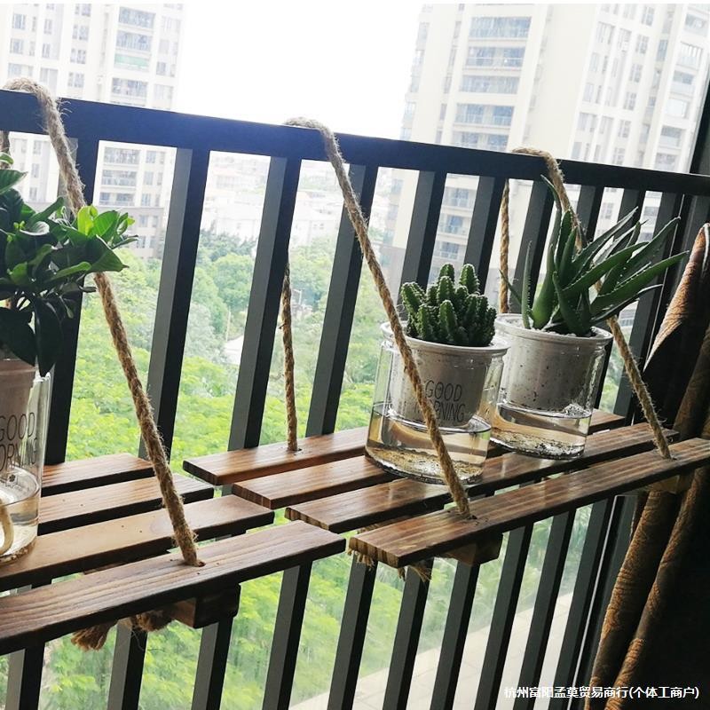 J-H/Balcony Guardrail Flower Pot Hanging Rack Railing Flower Stand ...