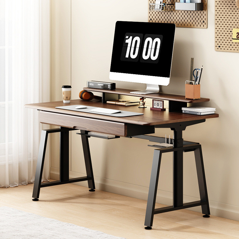 J-H/Desktop Electric Height Adjustable Desk Frame with Adjustable Legs ...