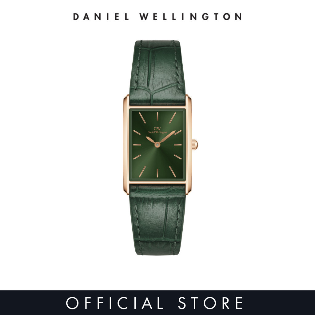 years warranty] Daniel Wellington Bound 32x22mm Green Crocodile