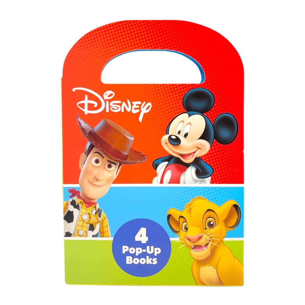 (BBW) DISNEY 4 POP-UP BOOK SET (ALPHABET ADVENTURE/SIMBA 123/PLAY DAY/A ...