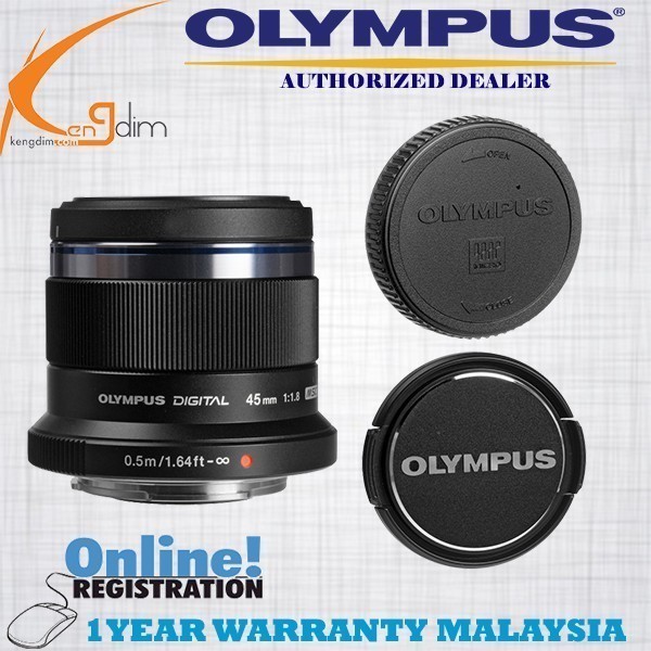 Olympus M. Zuiko Digital ED 45mm f/1.8 Lens (OLYMPUS MALAYSIA 1 YEAR