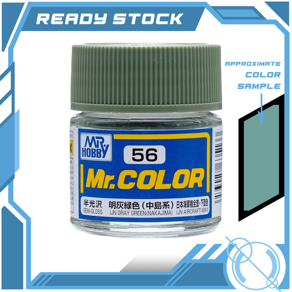 Mr Hobby C56 - Mr Color (10ml) - Ijn Gray Green (Nakajima) | Shopee ...
