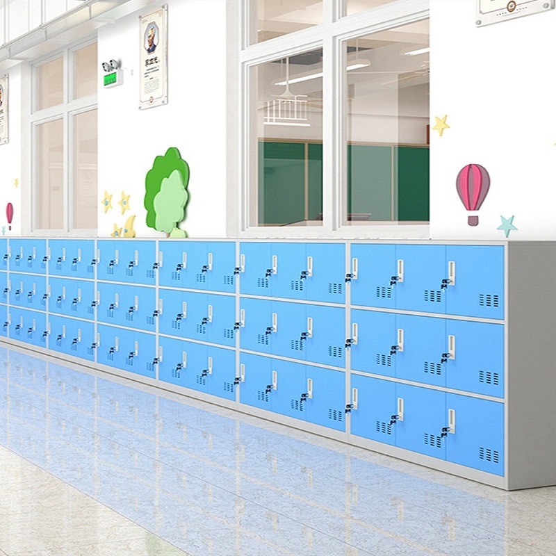 JY-8/Student Bag Cabinet Color with Lock Wardrobe Staff File Cabinet ...