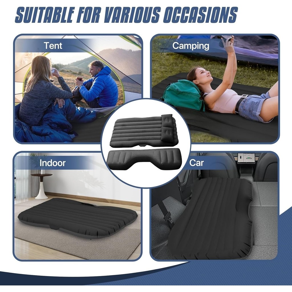 Car Rear Inflatable Foot Pedal Foot Pier Car Gap Mat Filler Pad ...