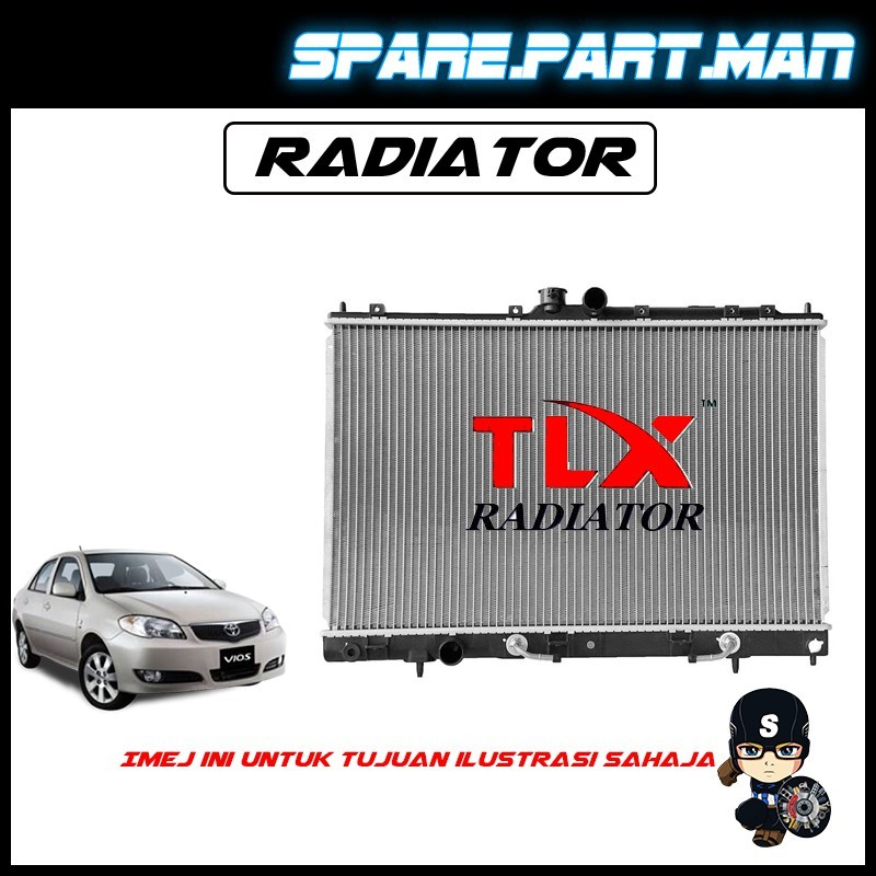 RADIATOR TANGKI AIR TOYOTA VIOS NCP42 1ROW PA16 16MM SPM | Shopee Malaysia