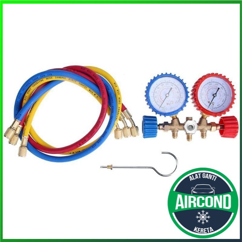 manifold gauge R410 R22 R134a R404a R12 refrigerant R134 Gas Meter air ...