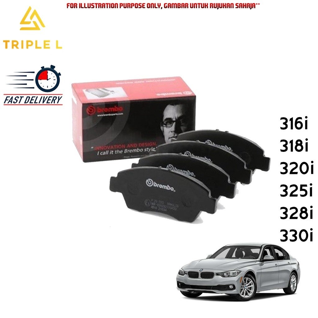 ORIGINAL BREMBO BRAKE PADS BMW 3 SERIES F30 316i 318i 320i 328i 330i ...