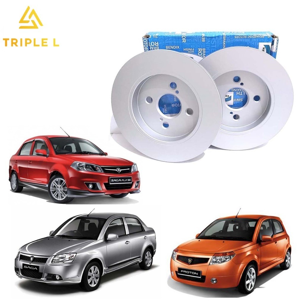 BENDIX FRONT DISC ROTOR PROTON SAGA VVT 2016-2018 BLM FLX 2008-2016 ...