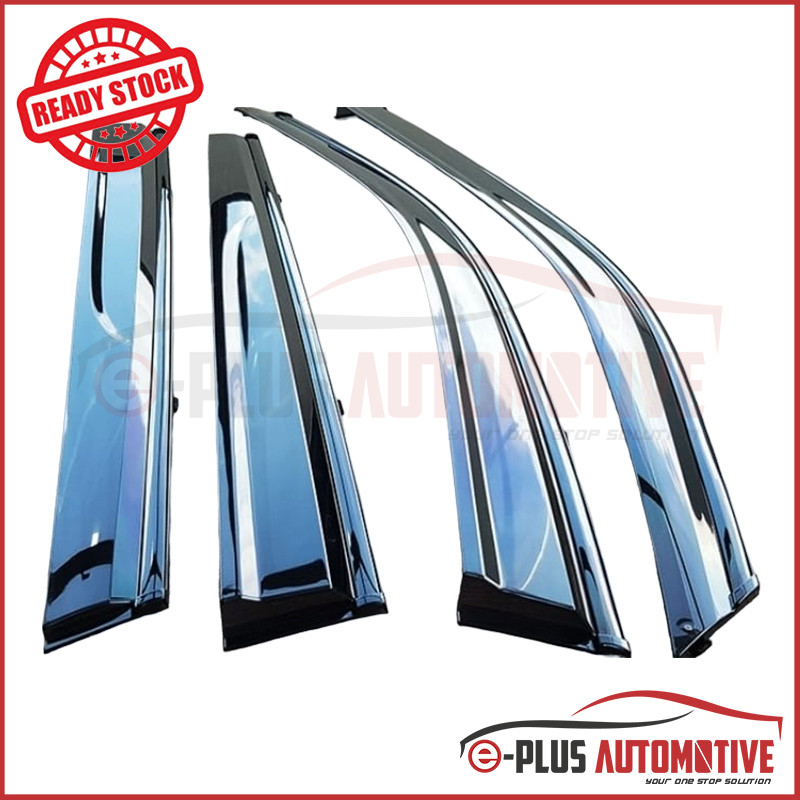 (Buatan Malaysia) Injection Car Window Deflector Rain Guard Door Visor ...