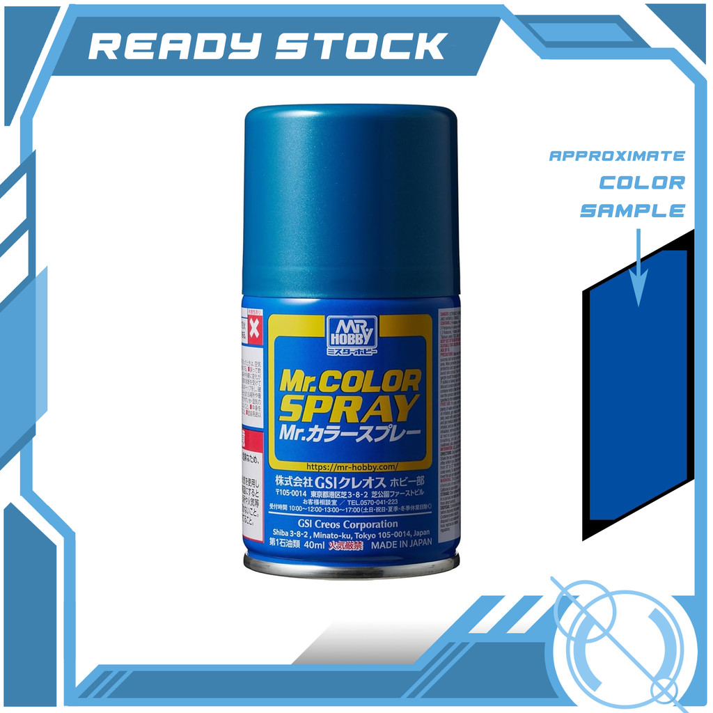 Mr Hobby S76 - Mr Color Spray (100ml) - Metallic Blue | Shopee Malaysia