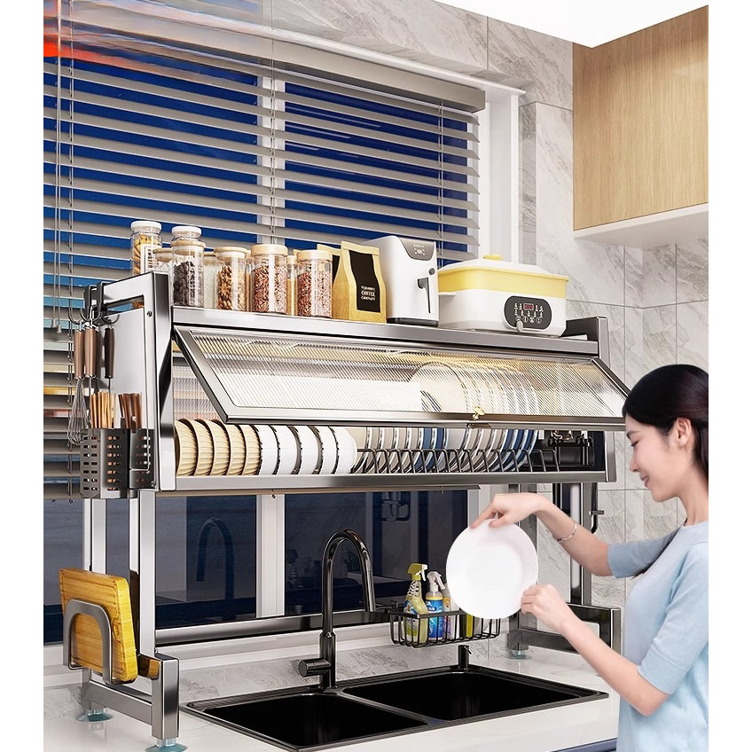 JY-8/Stainless Steel Kitchen Sink Storage Shelf Sink Dish Storage Rack ...