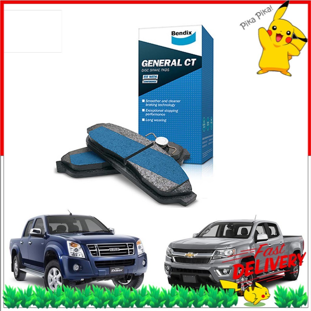 BENDIX FRONT BRAKE PAD PADS ISUZU DMAX 2008+ MUX COLORADO GENERAL CT ...