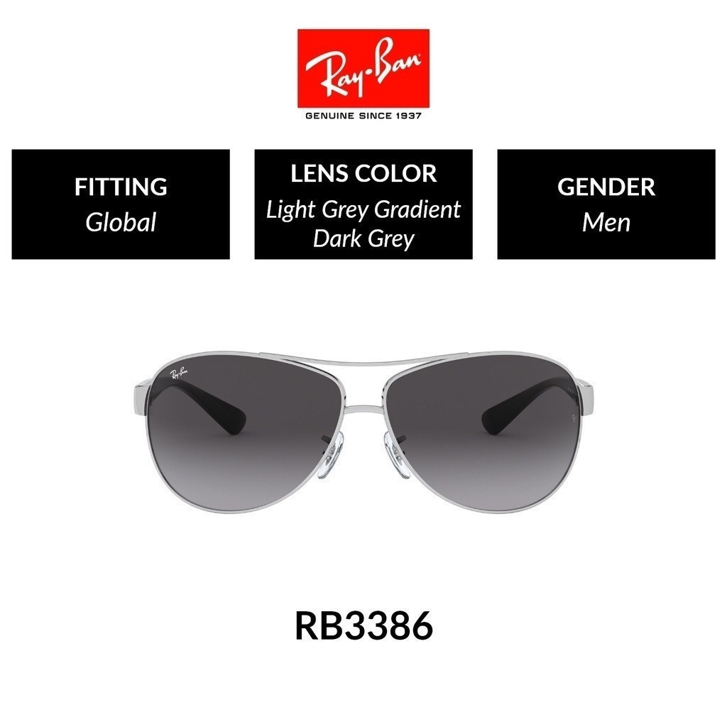 Ray-Ban Sunglasses Men RB3386 003/8G | Shopee Malaysia