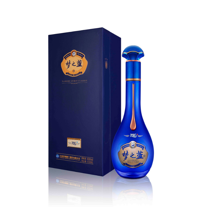洋河蓝色经典梦之蓝M6+ (52度) 550ML Mengzhilan(Dream Blue) M6+ (52