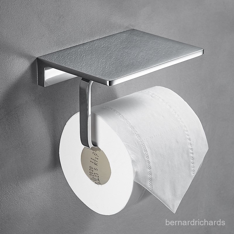 M/Roll Stand Bathroom Copper Tissue Rack Wall-Mounted Bathroom Storage ...