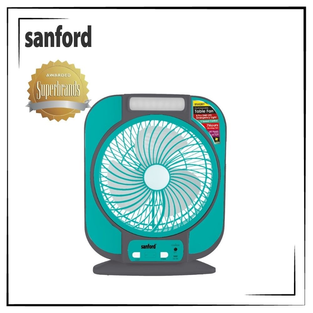 Sanford Rechargeable 7 inch Table Fan SF6652RTF | Shopee Malaysia