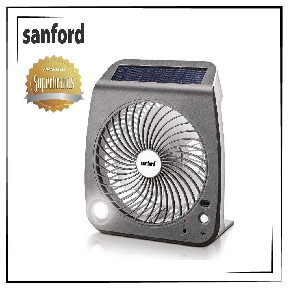 Sanford Rechargeable 7 Inch Solar Box Fan | Shopee Malaysia