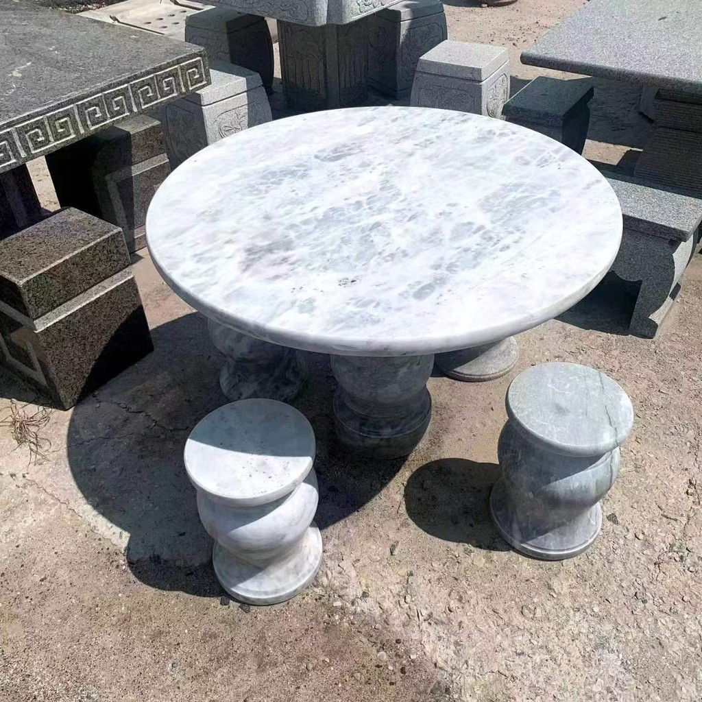 HY-6/Support customization-Outdoor Garden Stone Table and Stool Park ...